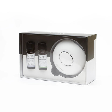 Light Range USB Diffuser and 10ml Essential Oil Duo Gift Set